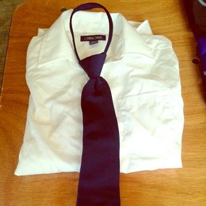 Club room boys navy blue adjustable tie